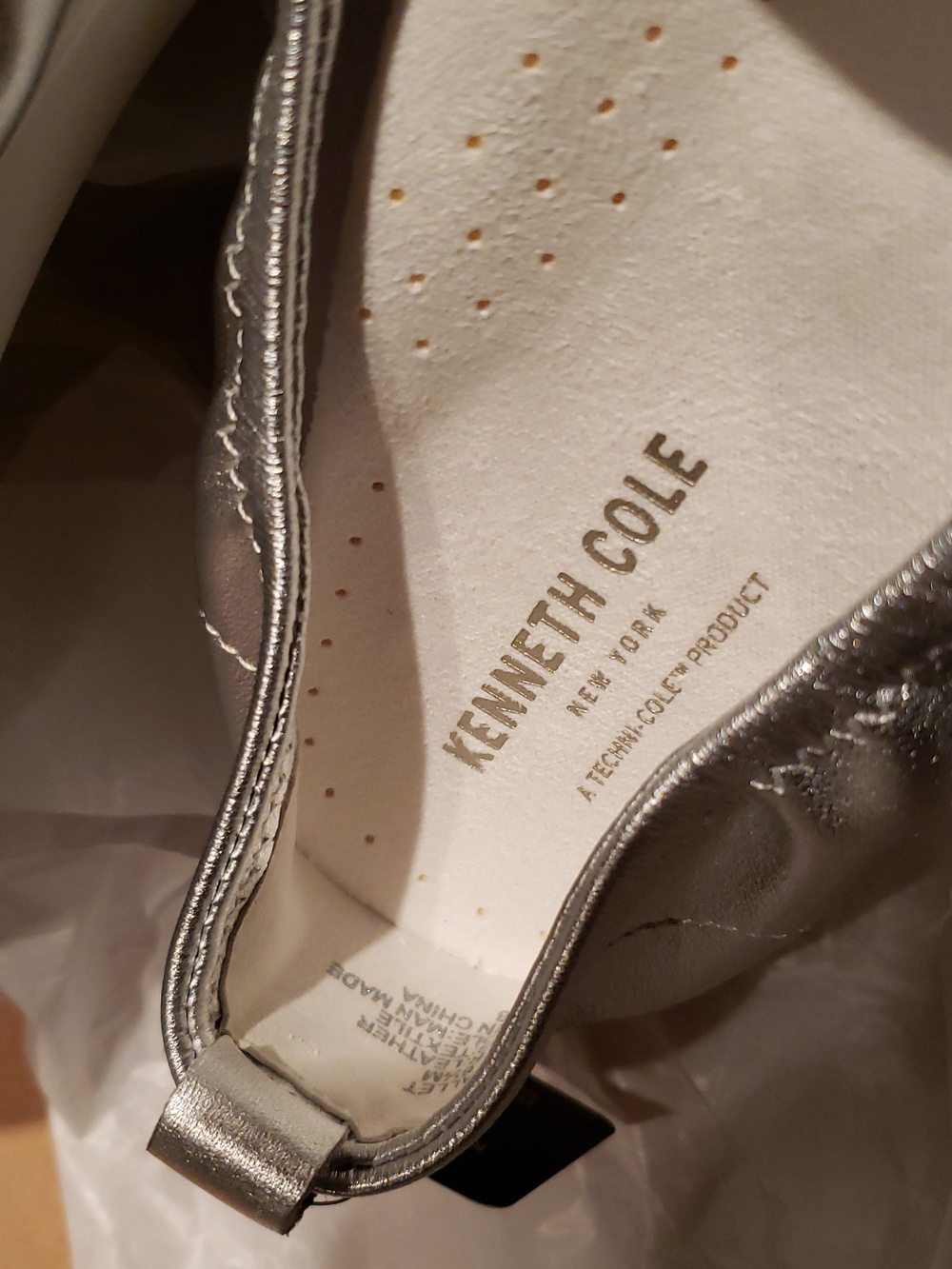 Kenneth Cole New Flats Women's 8.5 Ballet Orthotic Wedge Sneaker NIB Leather - Picture 15 of 16